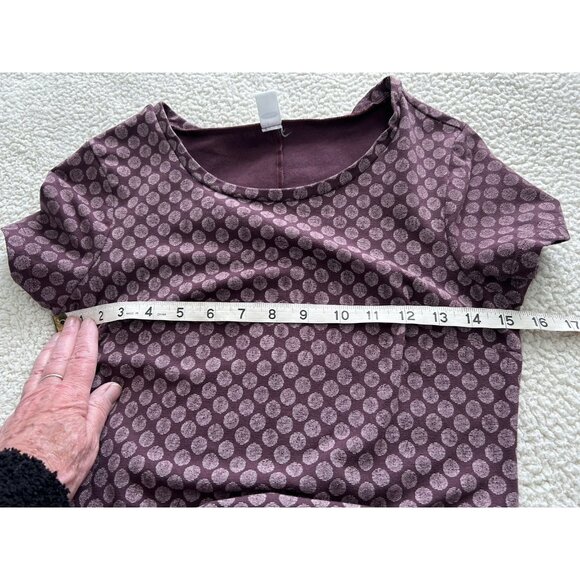 Old Navy Dress Women’s Round Neck Short Sleeve Pull-Over Knit Sheath Purple XS - Picture 8 of 9
